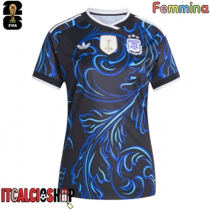 Argentina Seconda Maglia Femmina Mondiali 2026 Manica Corta